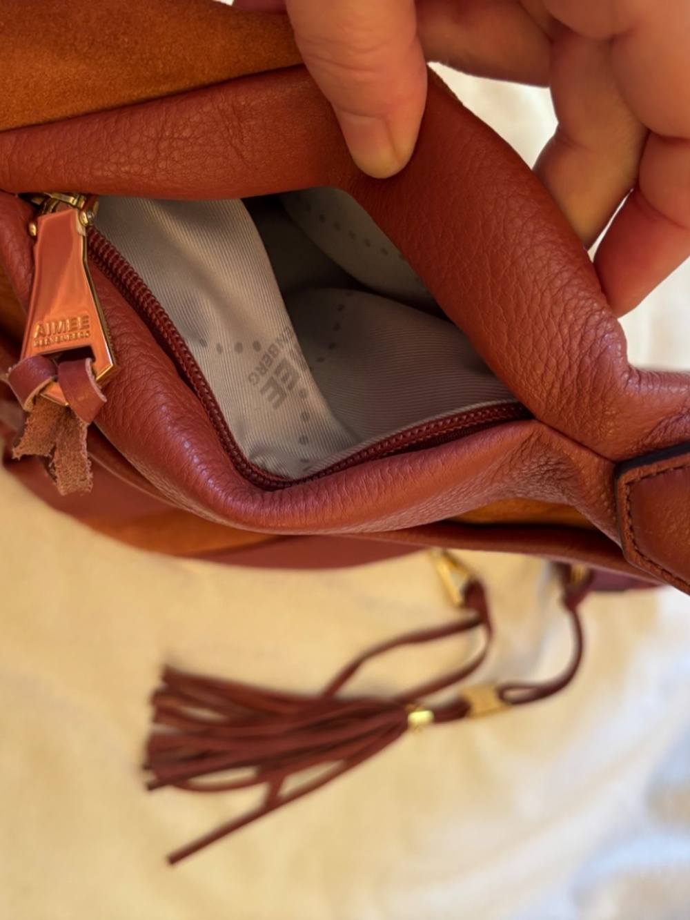 Aimee Kestenberg Leather and suede handbag - Picture 7 of 7